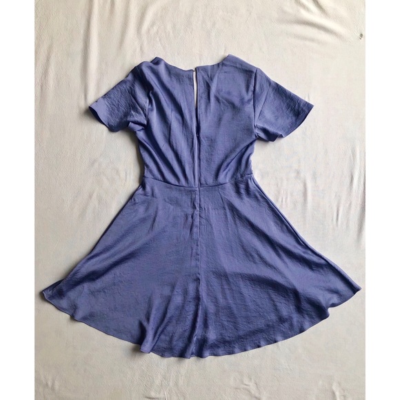 Express - Satin A Line Mini Dress - Picture 2 of 4